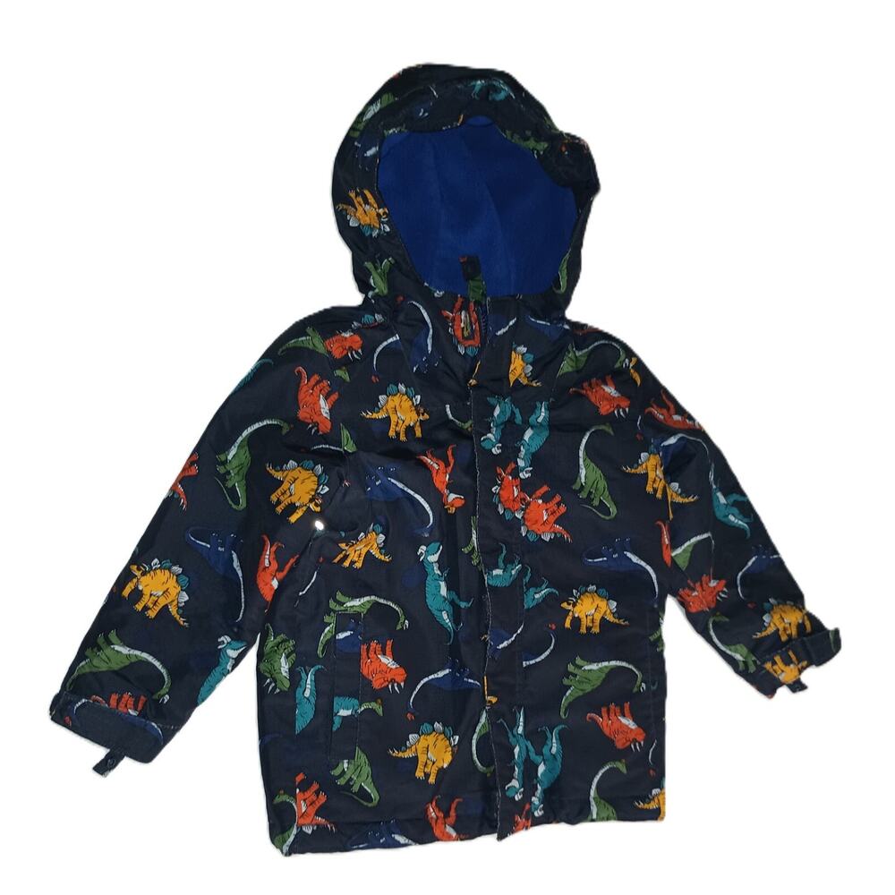 The Children’s Place Boys Zip-Up Snap Hoodie Puffer Jacket Blue Size 5T B001